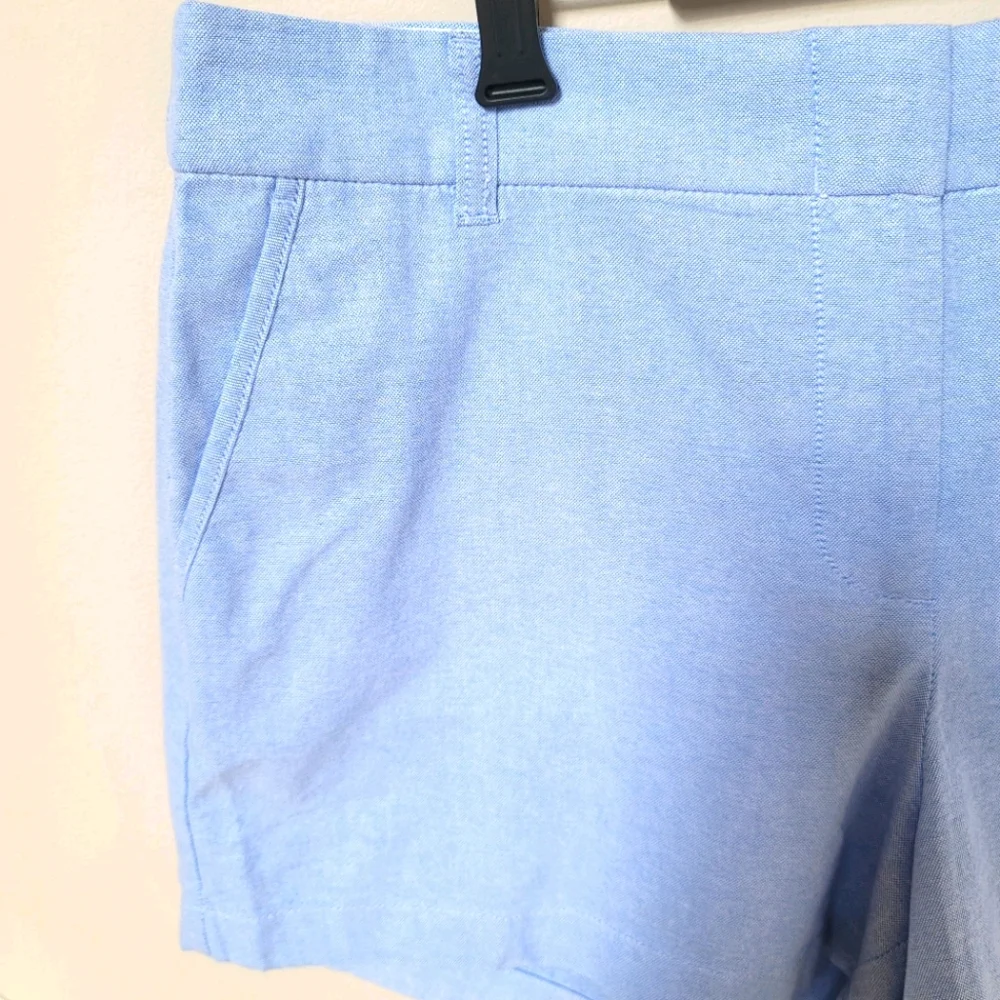 New! J.Crew size 12 Womens Light Blue Classic Oxford Shorts NWT